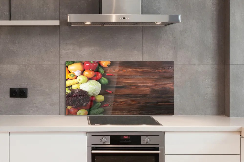 Panel nad Blat Kuchenny Kolorowy Zestaw Warzywny