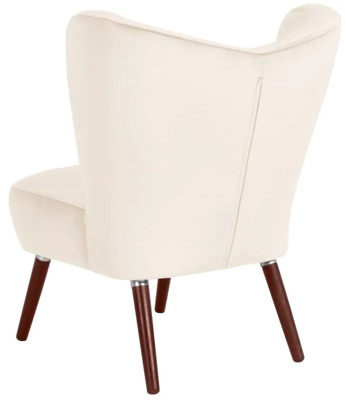 Kremowy fotel Max Winzer Sari Velvet