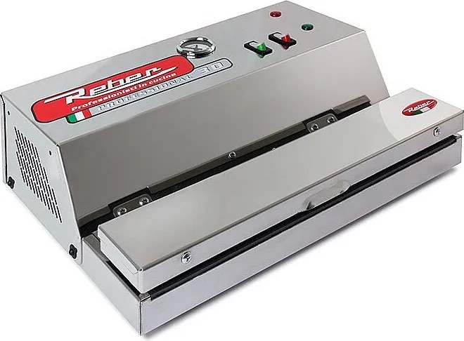 Profesjonalne urządzenie do pakowania próżniowego Reber 9709NEL inox 280W, pompa samosmarująca, zgrzew 32 cm, maksymalne próżnienie 900 mbar