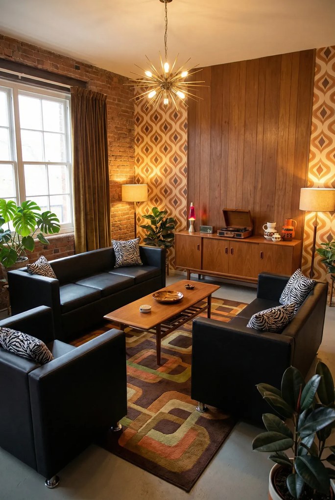 Retro wypoczynkowy zestaw do salonu M7-H05