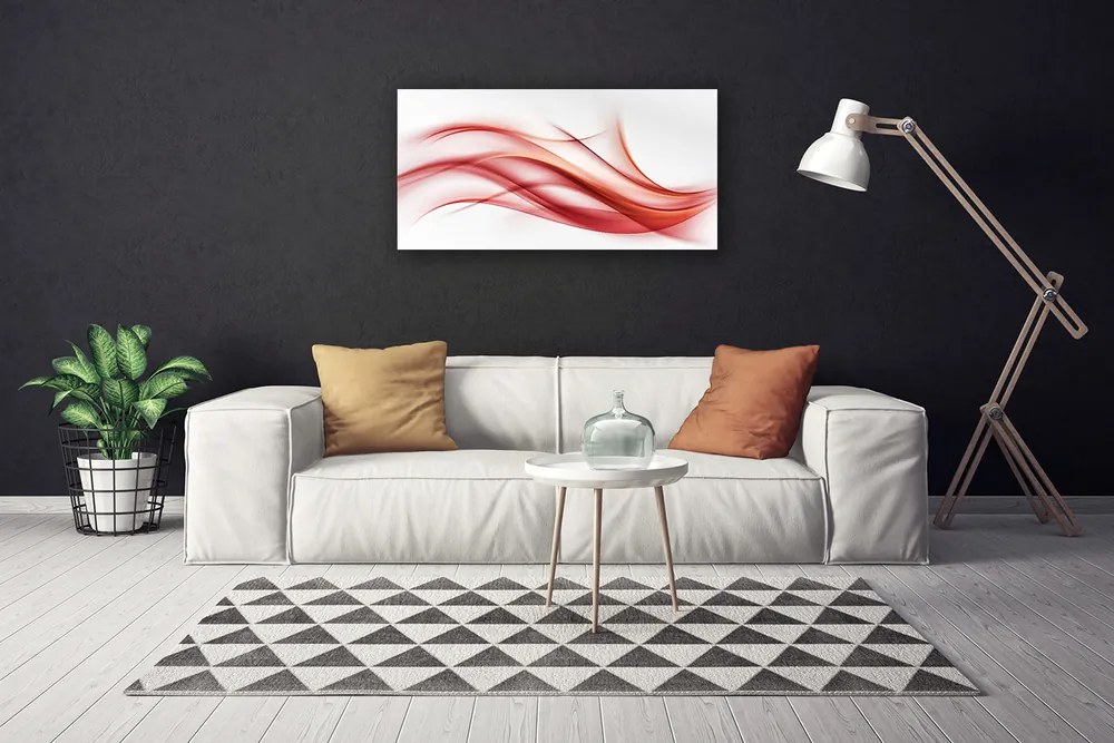 Obraz canvas Czerwona Ekspresja Graficzna