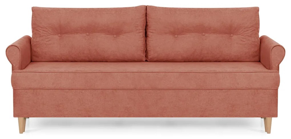 Kanapa sofa 3 os z funkcją spania ELITE Czerwony