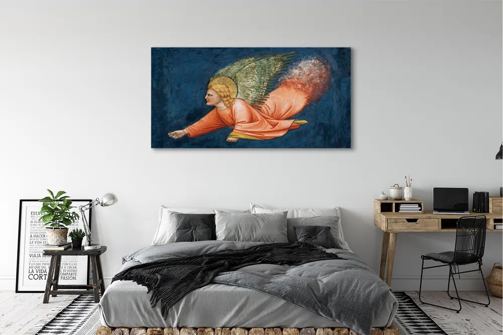 Duży obraz na płótnie Sztuka skrzydlaty anioł