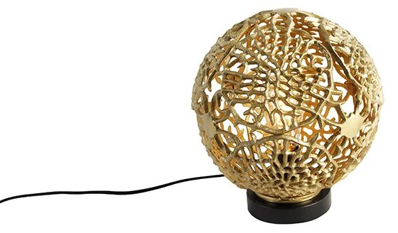Lampa stołowa w stylu art deco złota - Maro ArtDeco Oswietlenie wewnetrzne