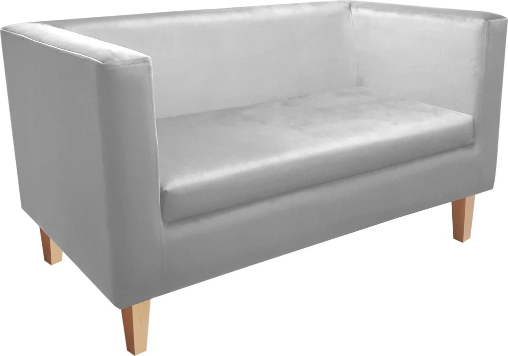 Sofa Monaco : Kolor nogi - Drewno, Kolor tkaniny - VELVET - MG39, Typ tkaniny - Velvet, Wysokość nogi - 15 cm