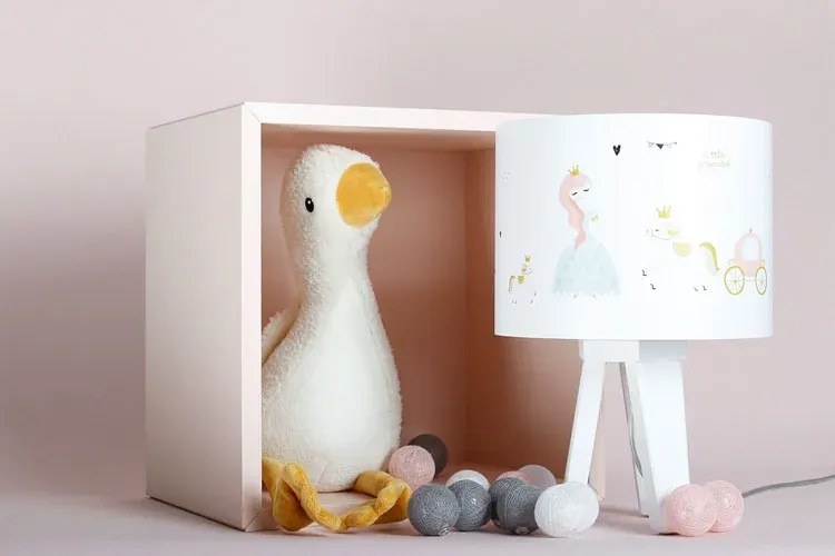 Lampka nocna trójnóg do pokoju dziewczynki - A334-Rectangle