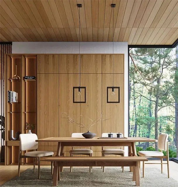 Lampa wisząca loftowa z drewna wenge - A646 M5-T84