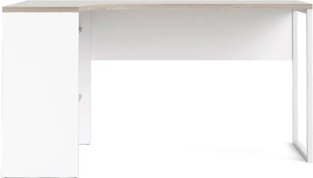 Biurko narożne Function 118 biały/dąb truflowy