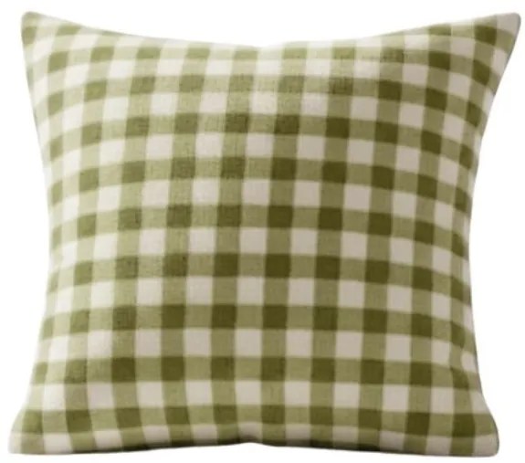 Mikropluszowa poszewka na poduszkę KELVIO 45x45 cm, zielona