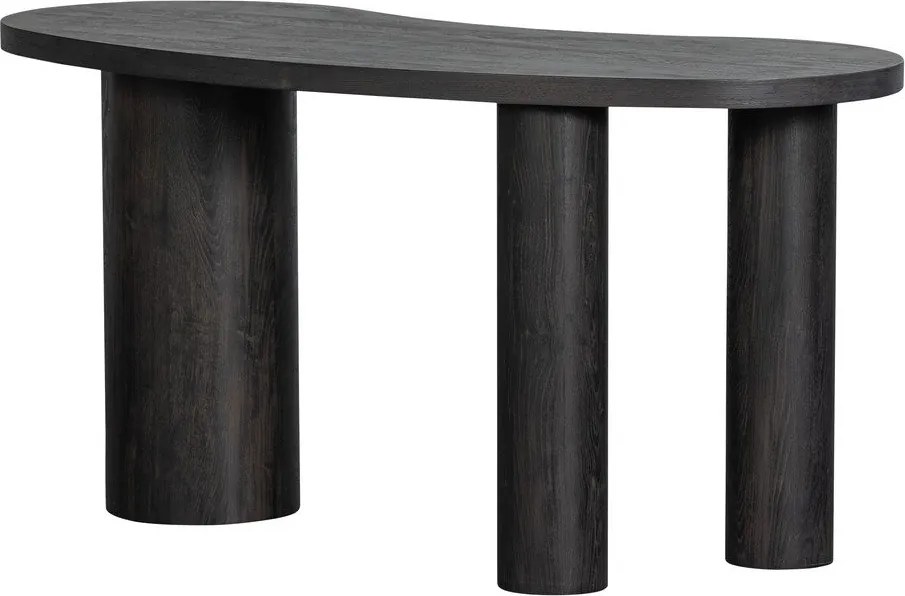 Ciemnobrązowa konsola w dekorze sosny 70x150 cm Maan – WOOOD