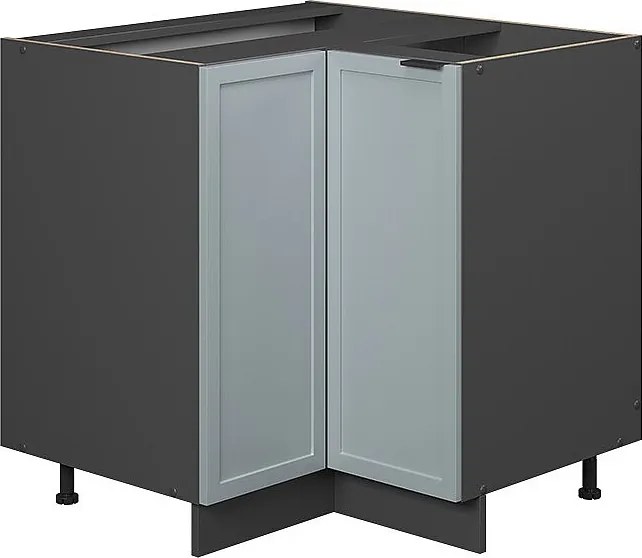 Szafka narożna jasnoniebiesko-szary 80.5x51.6x82 fame-line