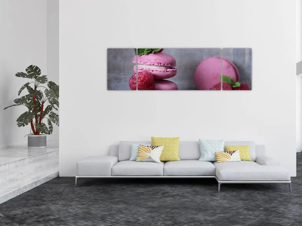 Obraz makaroników (170x50 cm)