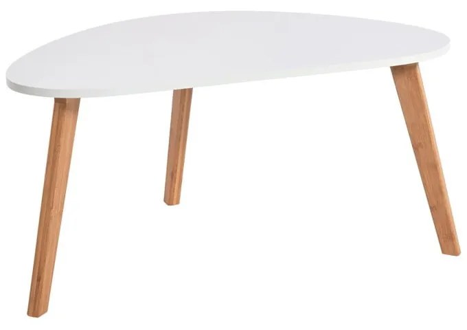 Biały stolik Bonami Essentials Skandinavian, dł. 84,5 cm