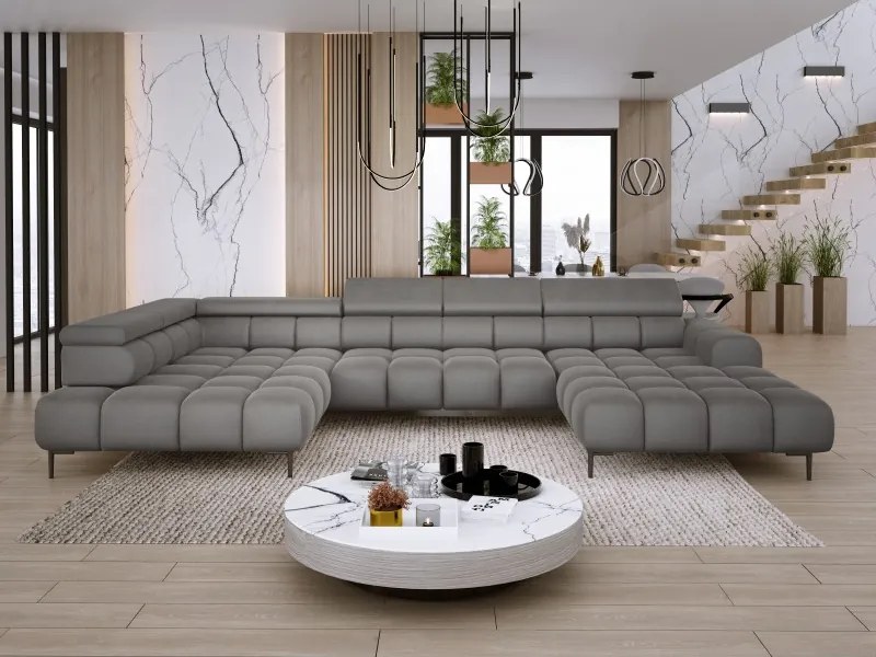 Narożnik PLAZA XL z elektryczną regulacją siedziska WERSAL