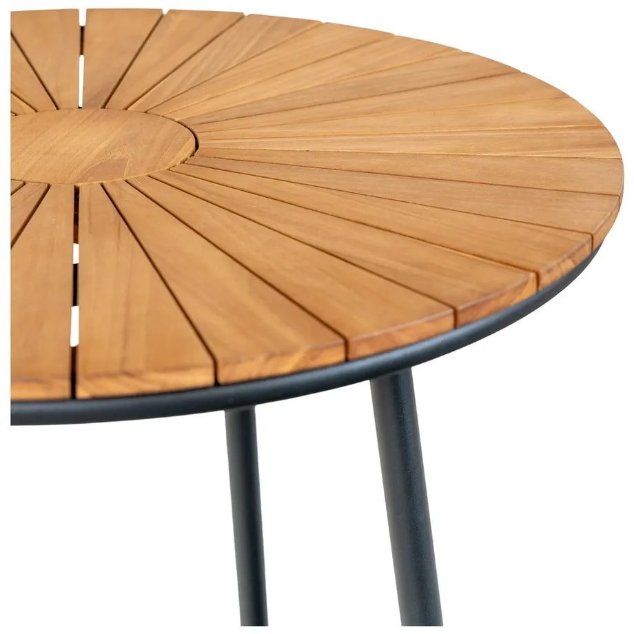 Okrągły stół z litego drewna tekowego ø 130 cm Cleveland – House Nordic