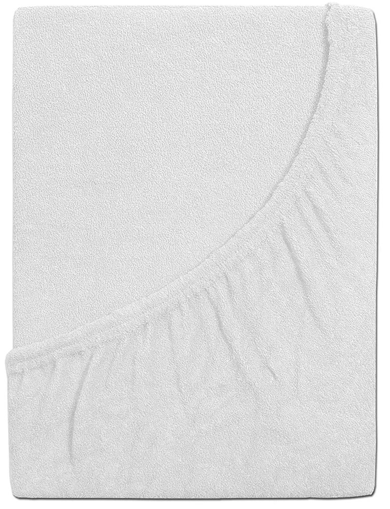 4Home prześcieradło frotte Perfect biały, 90 x 200 cm