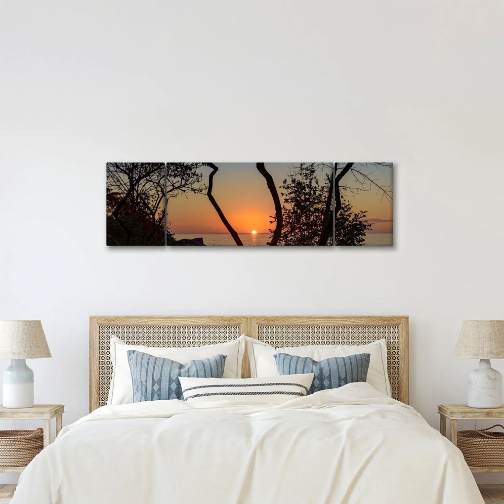 Obraz zachodu słońca (170x50 cm)