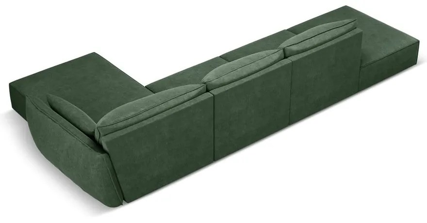 Ciemnozielony narożnik (prawostronny) Vanda – Mazzini Sofas
