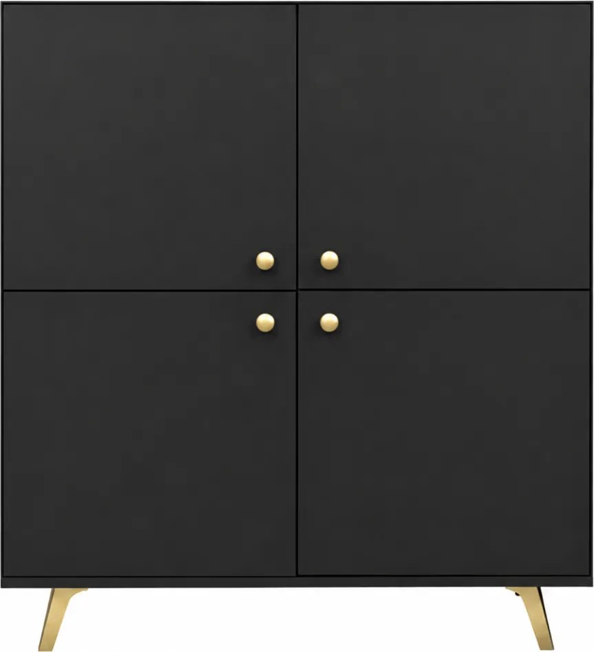 Komoda GALIO 100 cm do Salonu Sypialni Czarny