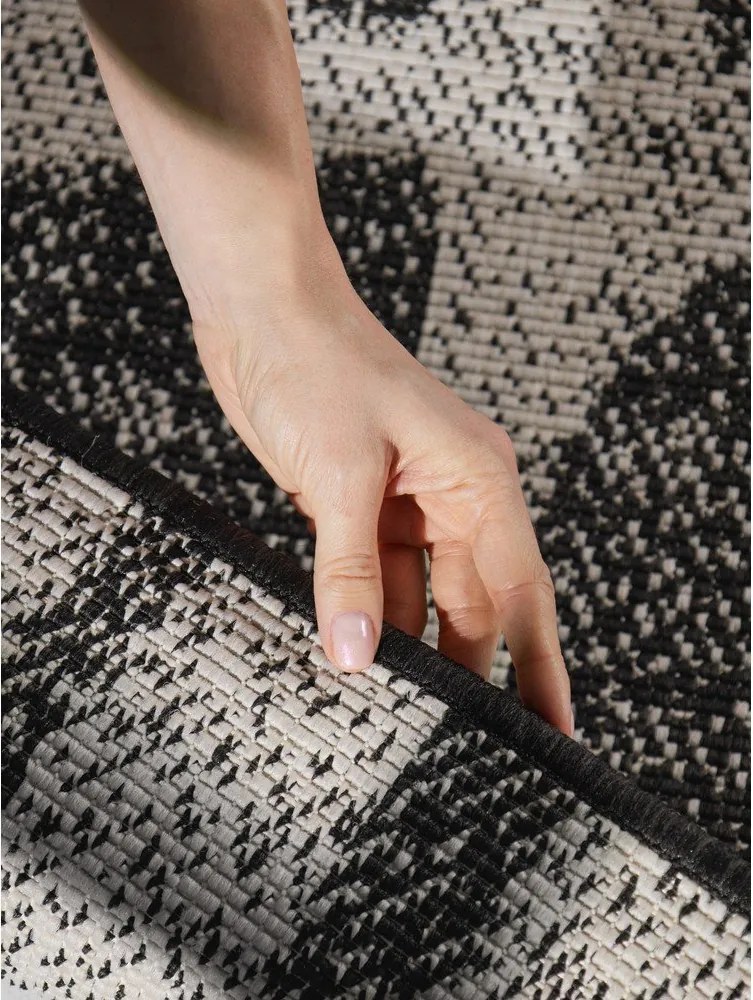 Czarny/kremowy dywan odpowiedni na zewnątrz 160x230 cm Haringey Ruskin – Ted Baker