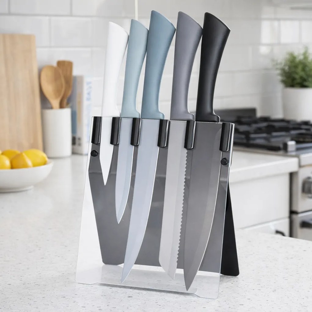 5-częściowy zestaw noży w stojak u