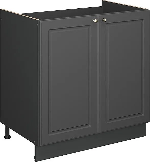 Szafka pod zlew anthrazit-gold landhaus 80x51.6x82 fame-line