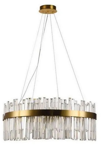 LED ściemnialny kryształowy żyrandol na linkę LED/80W/230V + DO