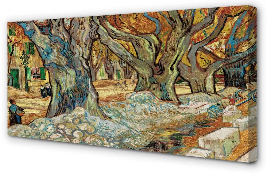 Obraz canvas na ścianę Naprawiający drogę - Vincent van Gogh