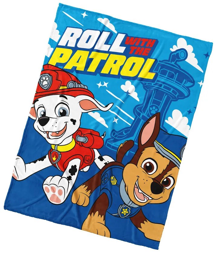 Carbotex Kocyk dziecięcy Paw Patrol Marshall iChase, 130 x 170 cm