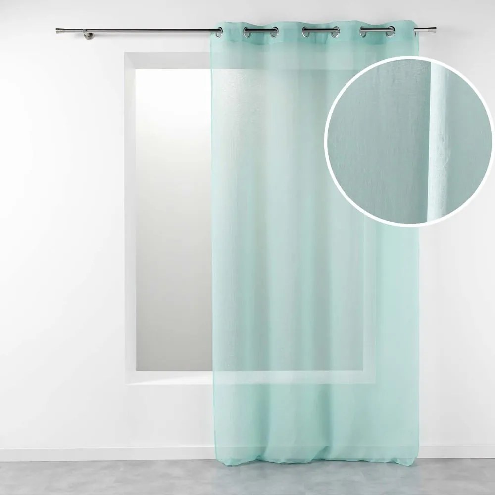 Miętowa firanka 140x280 cm Telma – douceur d'intérieur