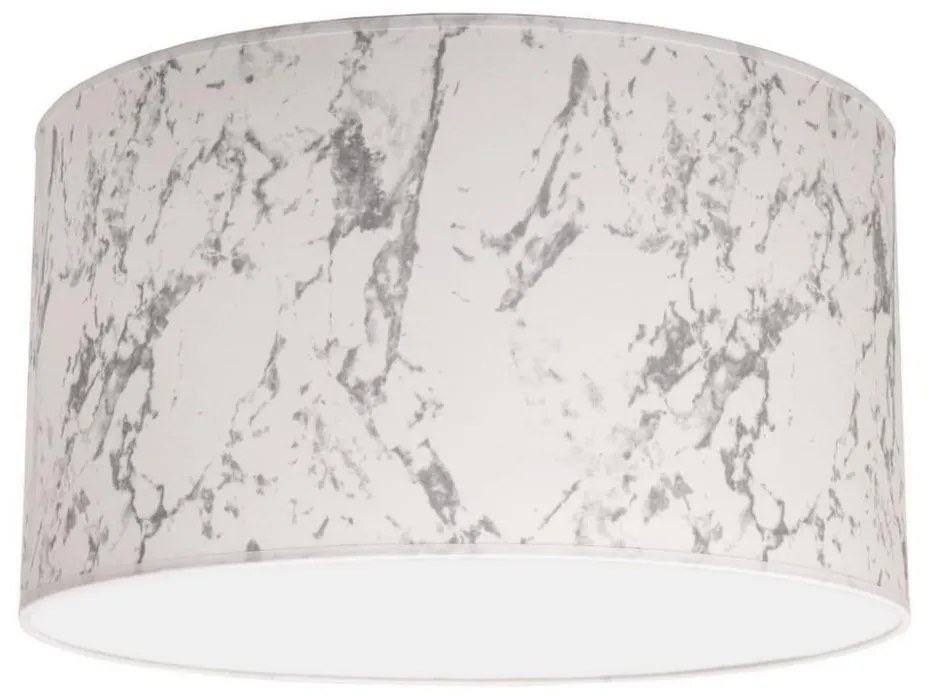 Duolla - Lampa sufitowa MARBLE 1xE27/40W/230V śr. 45 cm biała/szara