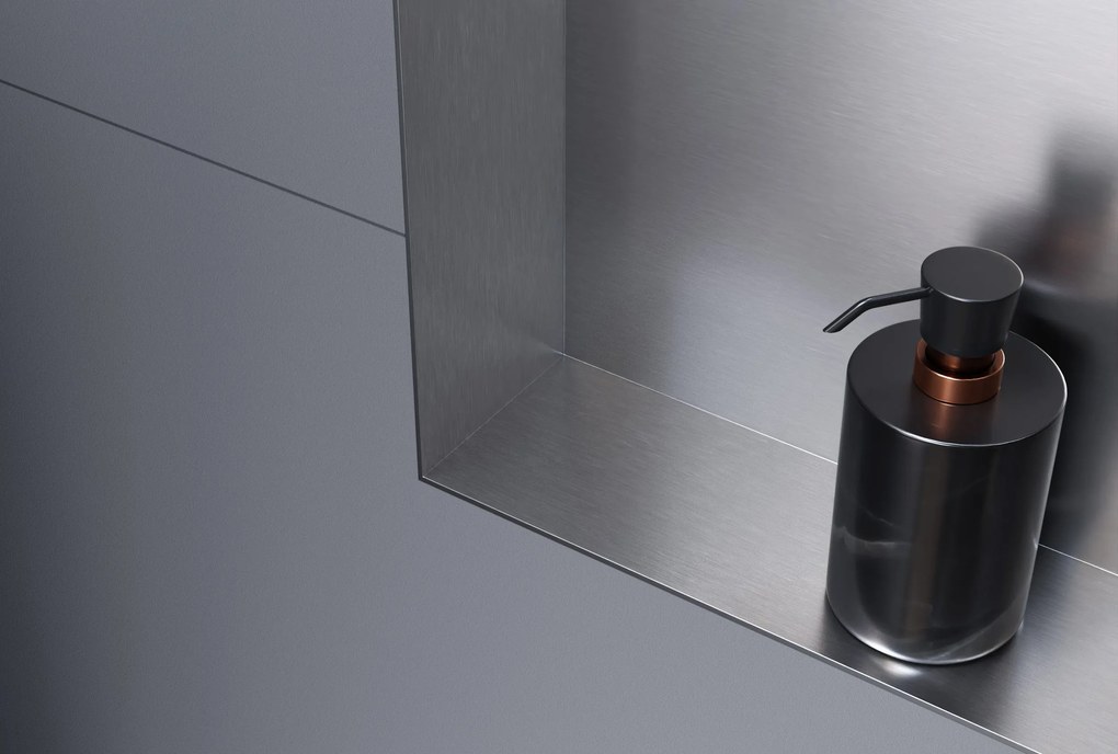 Półka wnękowa ścienna ze stali nierdzewnej NT303010X