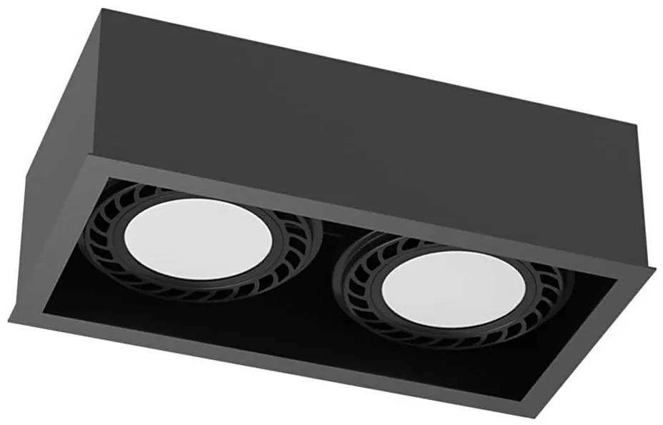 Brosline 1273 - Oprawa punktowa CAGE 2xGU10/18W/230V czarna