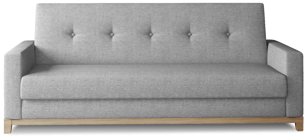 Szara 3-osobowa sofa SELENE, rozkładana