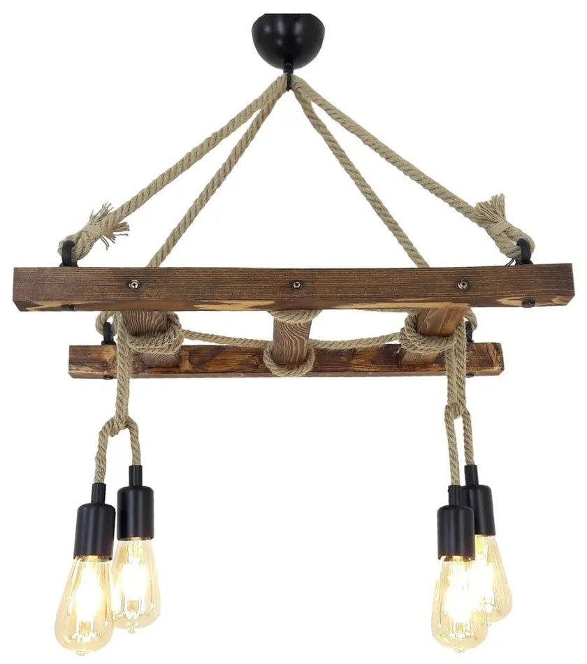 Brązowa lampa wisząca Halat – Opviq lights