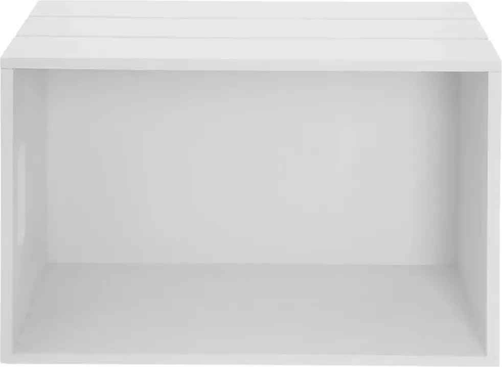 Orion Skrzynka drewniana, biały, 31 x 21 x 13 cm, M