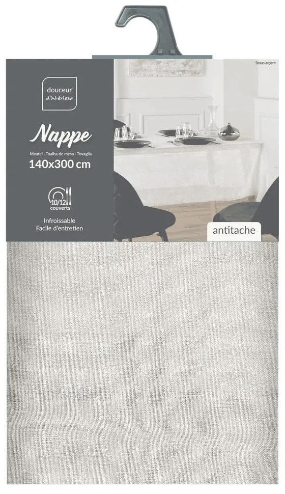 Obrus 140x300 cm Strass – douceur d'intérieur