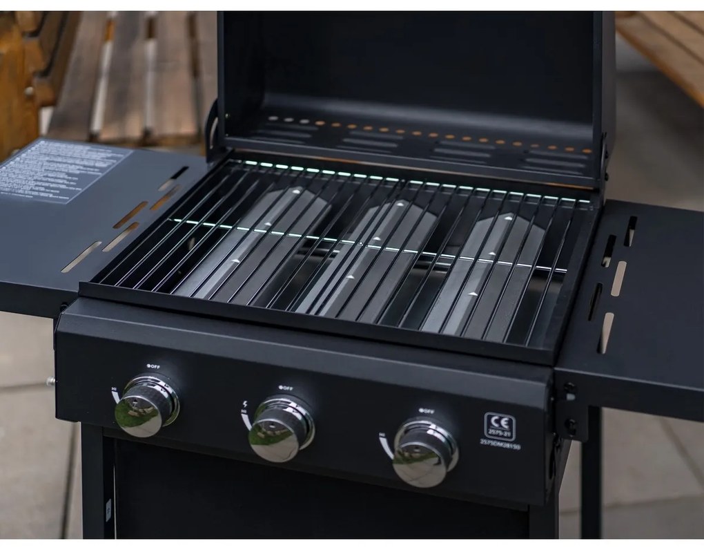 Happy Green grill gazowy Hammond 3 palniki, 101,6x 106 x 53 cm