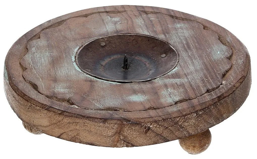 Podstawka na świecę Rustic Flame 15 cm