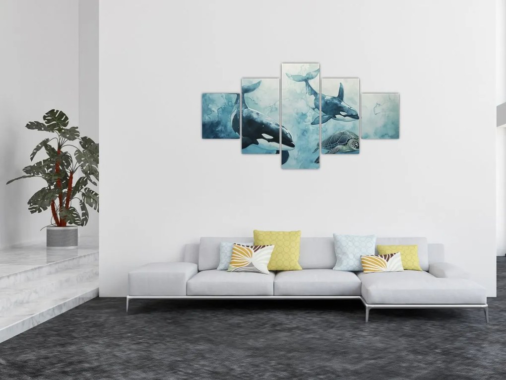 Obraz - Malowidło podwodne (125x70 cm)