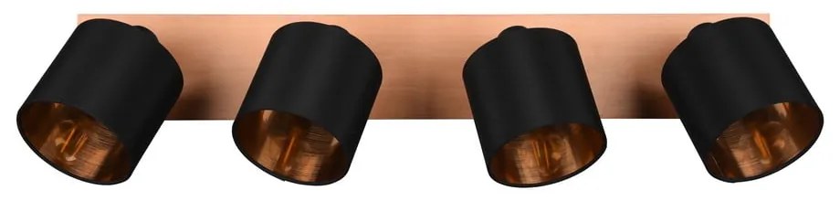 Czarno-naturalna lampa punktowa ø 12 cm Tommy – Reality