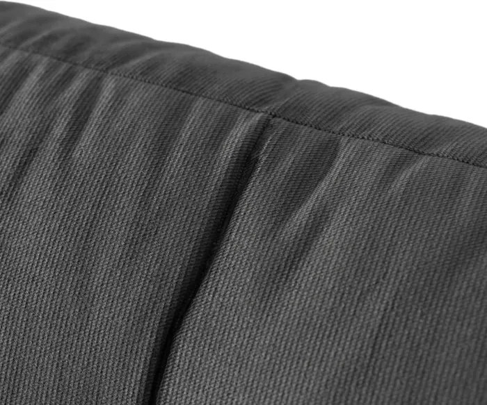 Sofa z Funkcją Spania FAVIO Wersalka Rozkładana Dwuosobowa Welurowa Szara Nowoczesna do Salonu