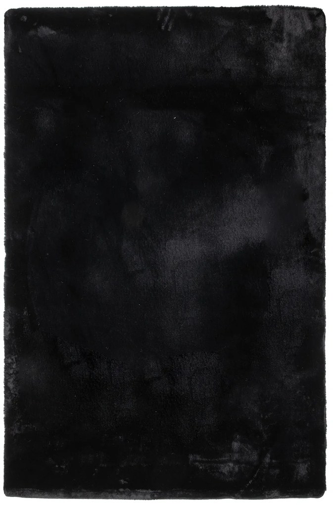 Dywan Bunny Miękki Czarny 060x100 Prostokąt