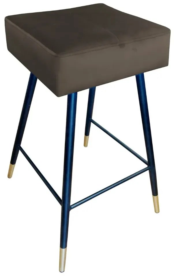 Hoker niski OLIMP VELVET GOLD brązowy ATOS