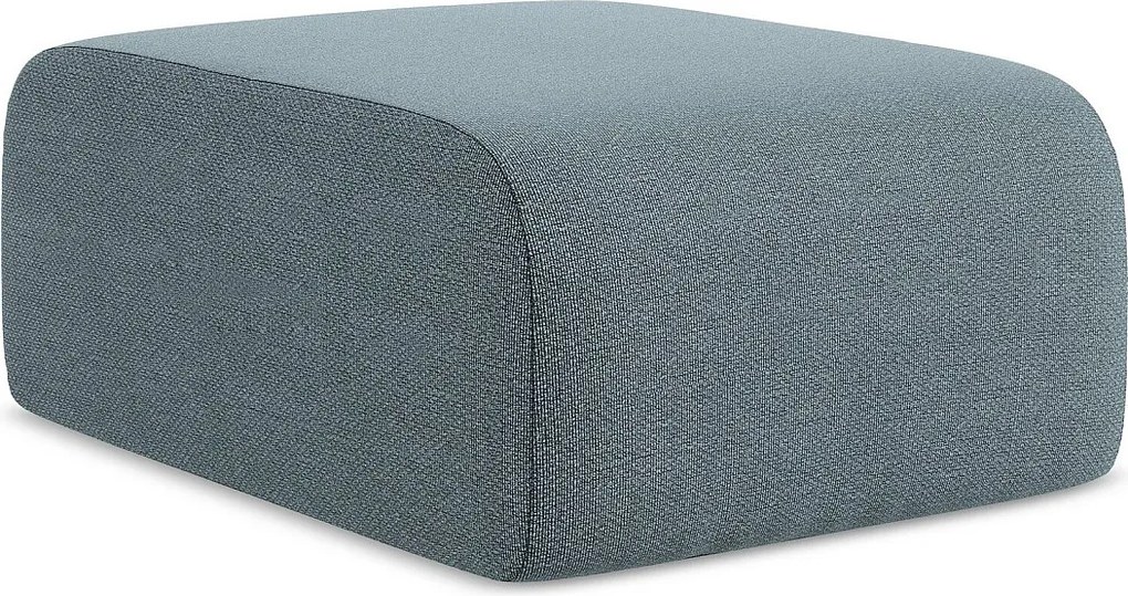 Pufa - z tkaniny bouclé - jeans - LANI