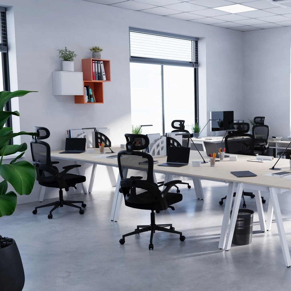 Fotel biurowy, ergonomiczny Diablo V-Light, czarny