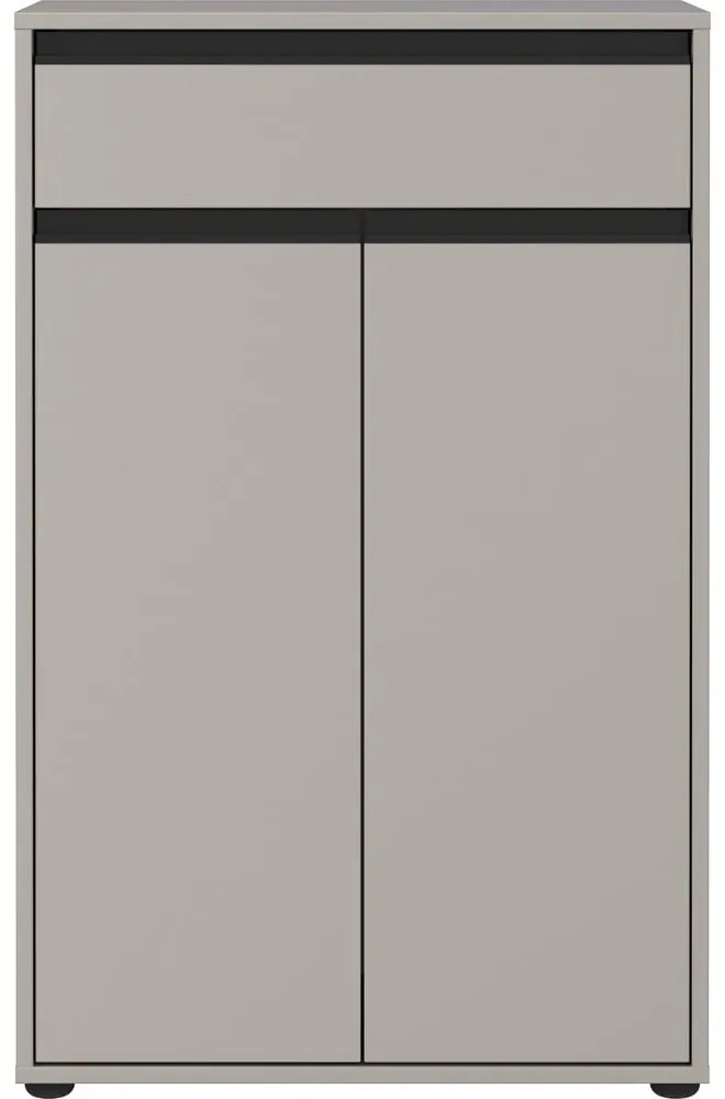 Szara wysoka szafka łazienkowa 63x98 cm Lemont – Germania