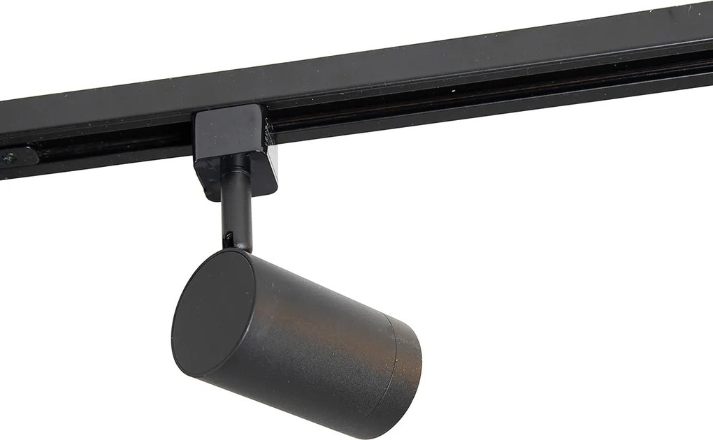 Inteligentny 1-fazowy system oświetlenia szynowego z 14 żarówkami Wifi GU10 czarny - Iconic Jeana