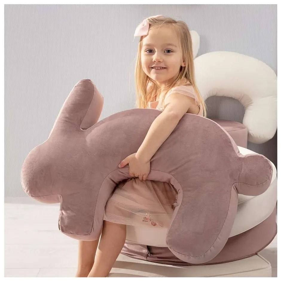 Kremowa poduszka do karmienia Velvet Bunny – Yellow Tipi
