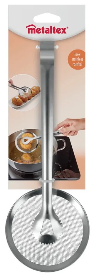 Szczypce do smażenia ze stali nierdzewnej Metaltex Tongs